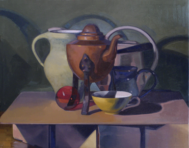 Still Life with Coffee Pot & Jug